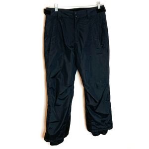 L.L. Bean Womens Ski Snow Insulated Winter Pants Size M Pet Black Zipper Pockets